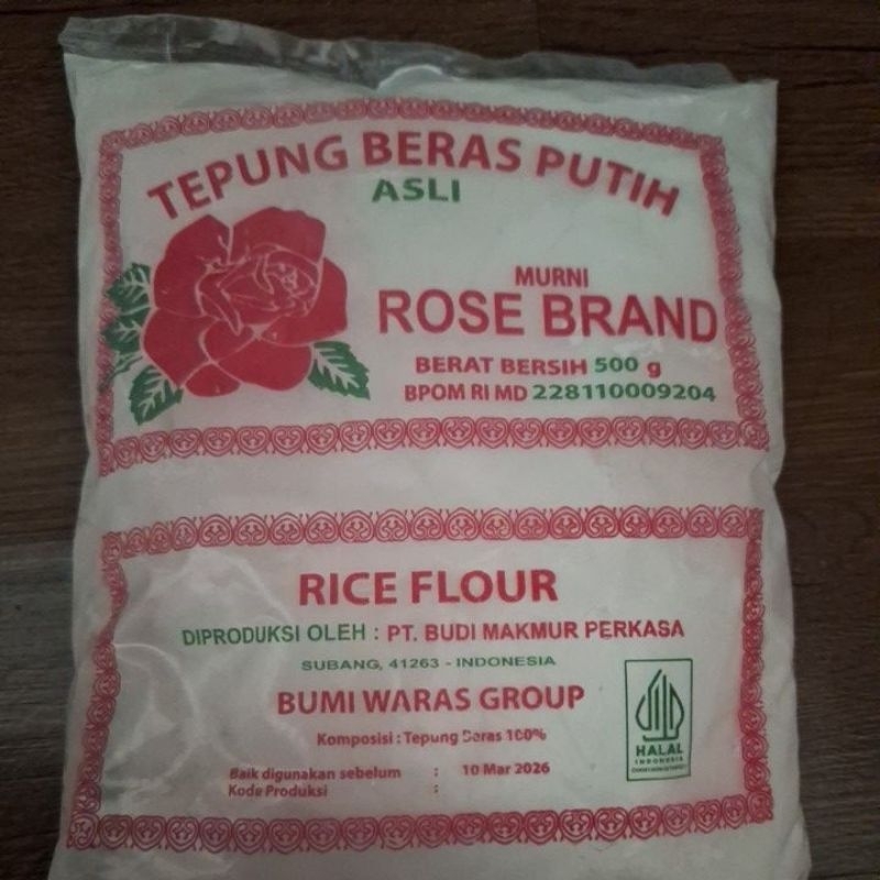 

Tepung beras rose brand 500g
