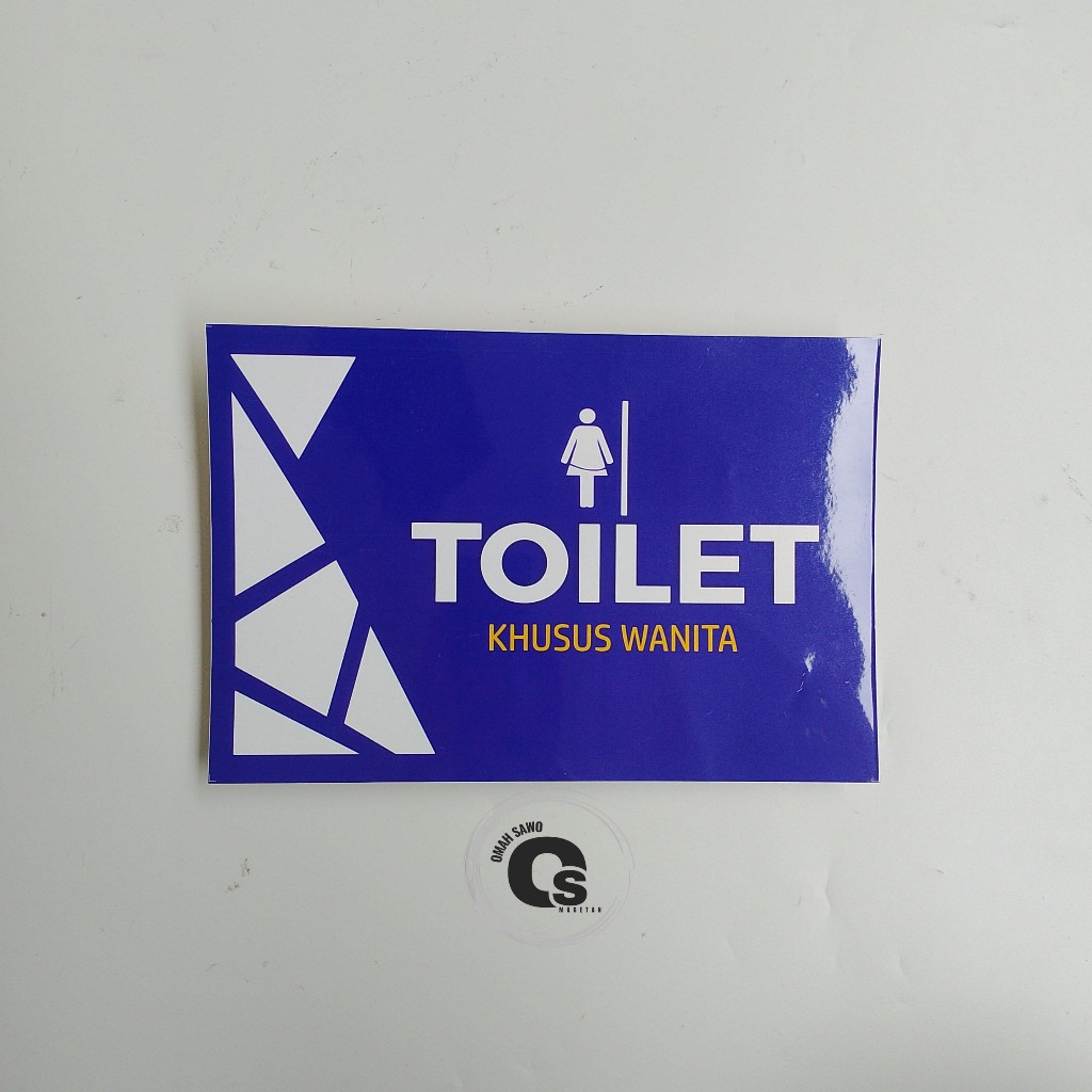 

Stiker Toilet Wanita - WC Perempuan - Stiker Vinyl