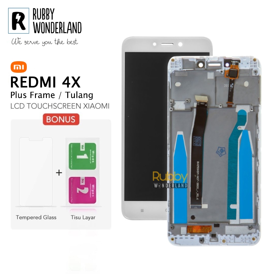 LCD Touchscreen Frame Xiaomi Redmi 4X Original Bergaransi
