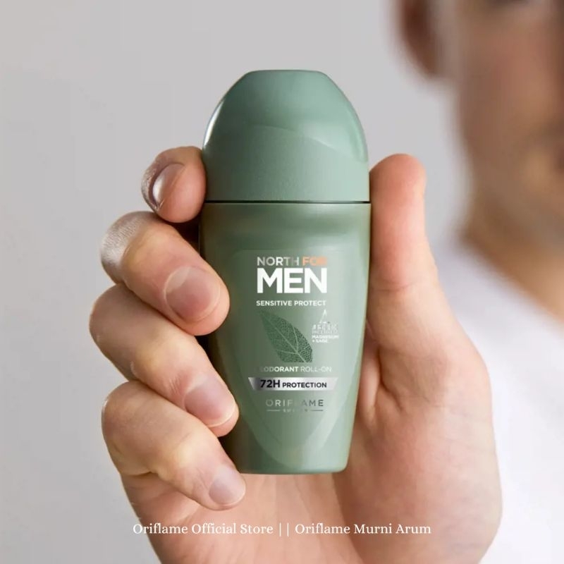 Deodorant Pria - North For Men Sensitive Protect Deodorant - Deodorant North For Men - Roll On