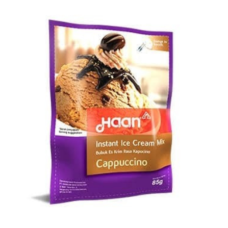 

HAAN Instant Ice Cream Mix Cappuccino Kapucino Kopi Es Krim Bubuk 90gr