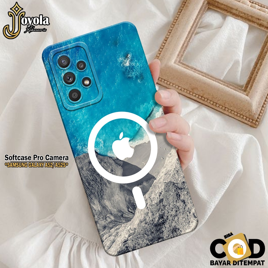 JOYOLA Case Samsung Galaxy A52/A52S Fashion Case Branded Softcase Samsung Galaxy A52/A52S Pro Camera