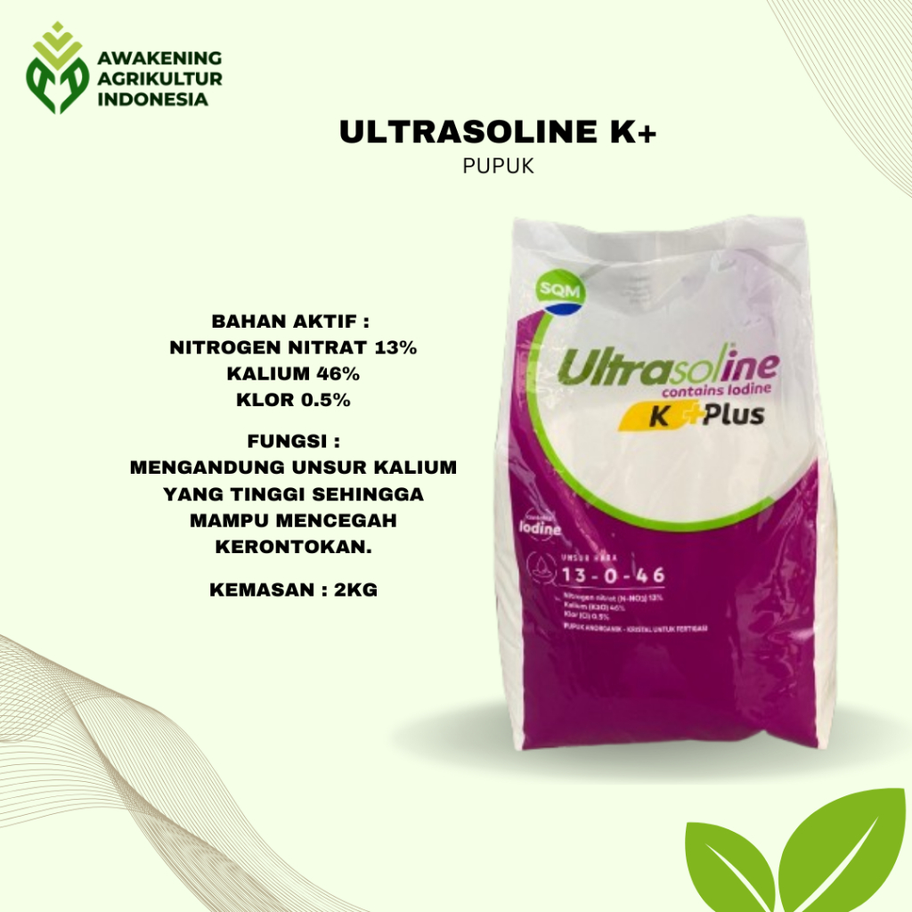 PUPUK ULTRASOLINE K+PLUS 2KG