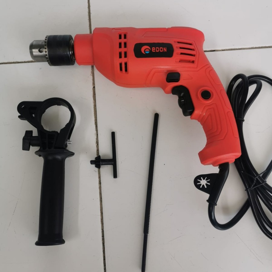 Mesin Bor Listrik Mesin Bor Besi Beton Tembok 13mm Impact Drill Edon