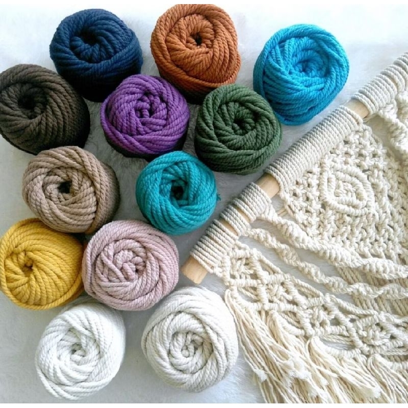 TALI MACRAME / TALI KATUN 4 MM / TALI MAKRAME / TALI KATUN