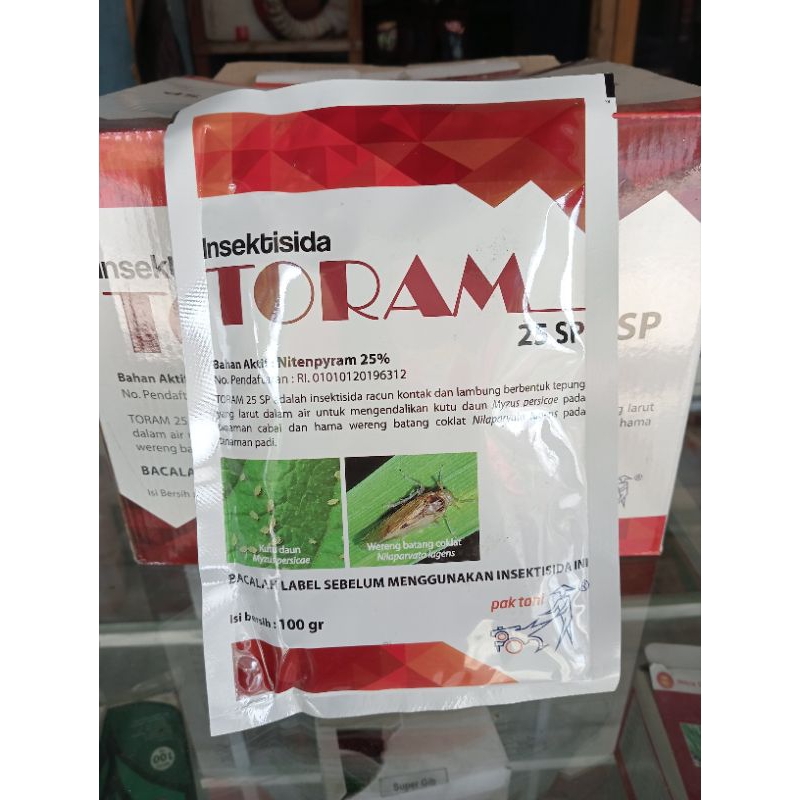 Insektisida TORAM 25 SP 100GR, BAHAN AKTIF: Nitenpyram 25 %