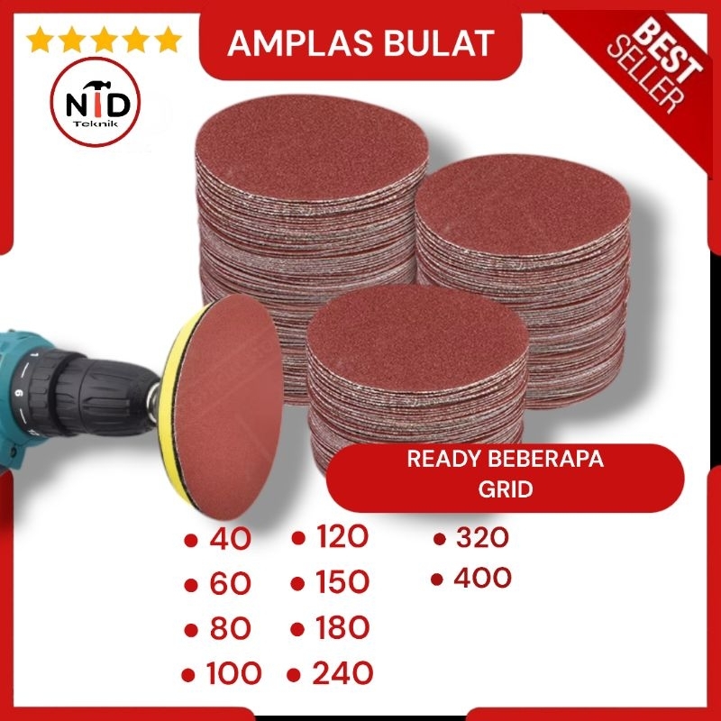 Amplas Bulat / Amplas bulat / Amplas gosok / Amplas Grendo / Amplas Gerinda