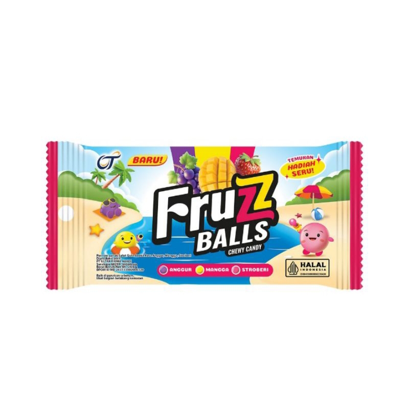

Fruzz ball permen rasa buah 25,5 gr