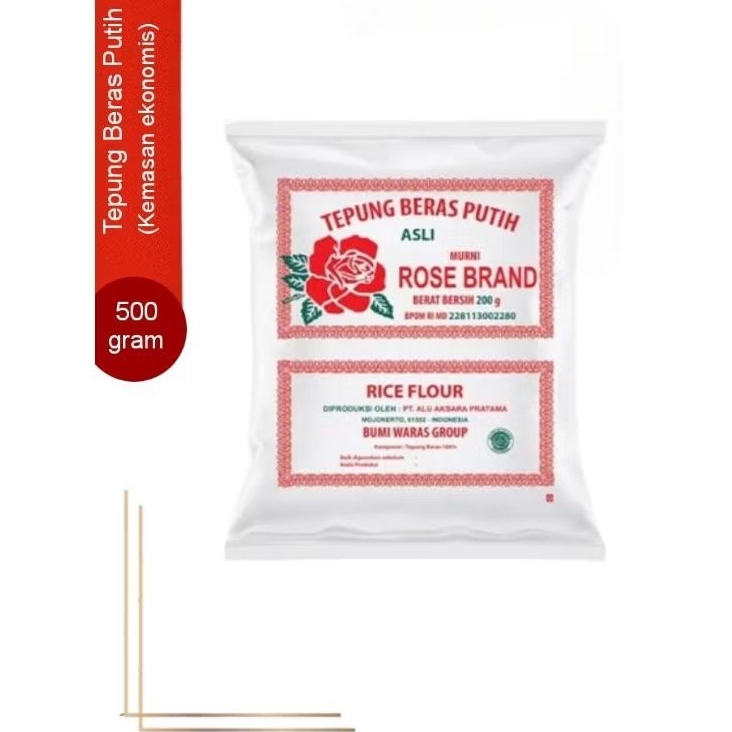 

Tepung Beras Putih Rose Brand 500 gram