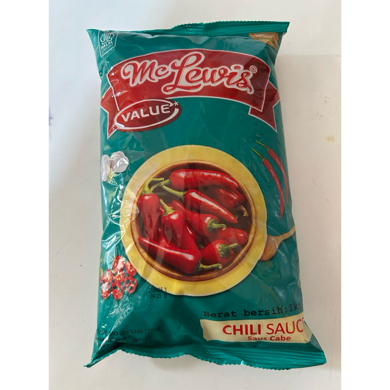 

McLewis Value Berat Bersih: 1kg Chili Sauce Saus Cabe