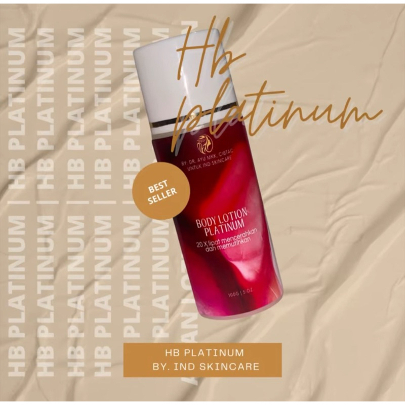 HB PLATINUM GLOWINDAH (Isi putih untuk kulit susah cerah)