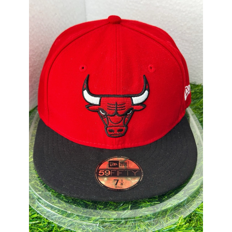 Topi New Era Snapback Model Build Up Size 7 1/8 56,8 cm,Chicago Bulls NBA 100% Original