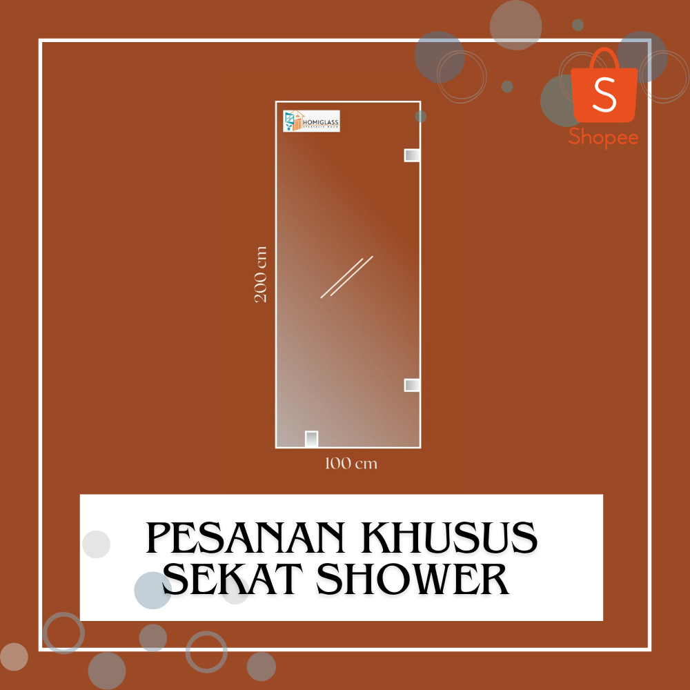 

Faktur Pesanan Khusus Bapak Bayu - Sawangan Depok / Sekat Shower Kaca Tempered 10mm Asahimas