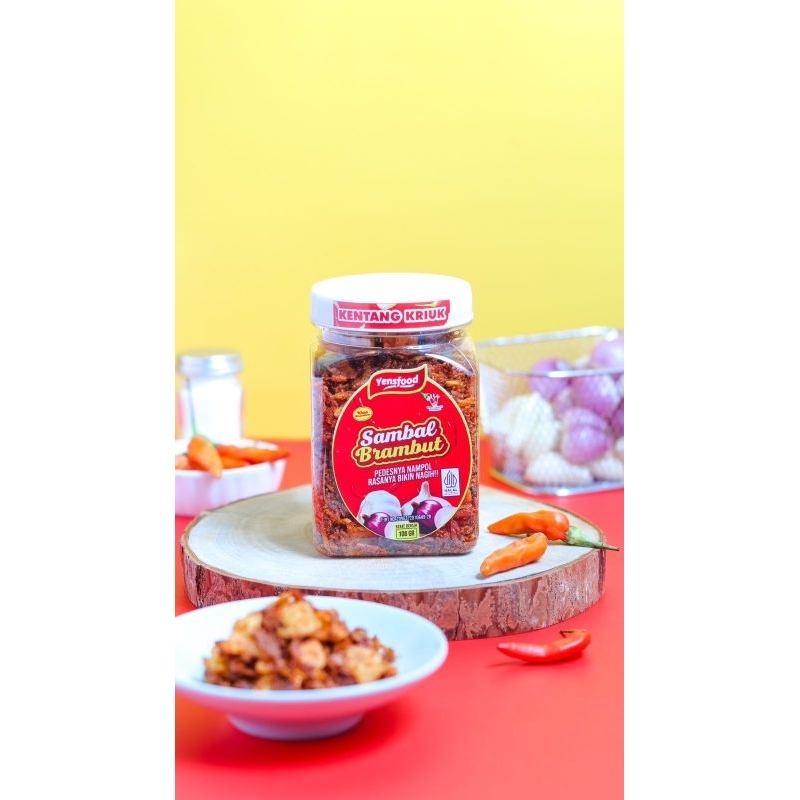 

Sambal brambut (kentang kriuk)