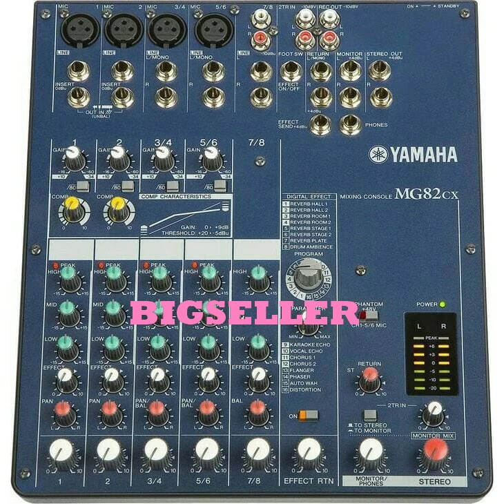 MIXER YAMAHA MG 82CX MIXER 8 CHANNEL MG82CX MG82 CX MG82CX