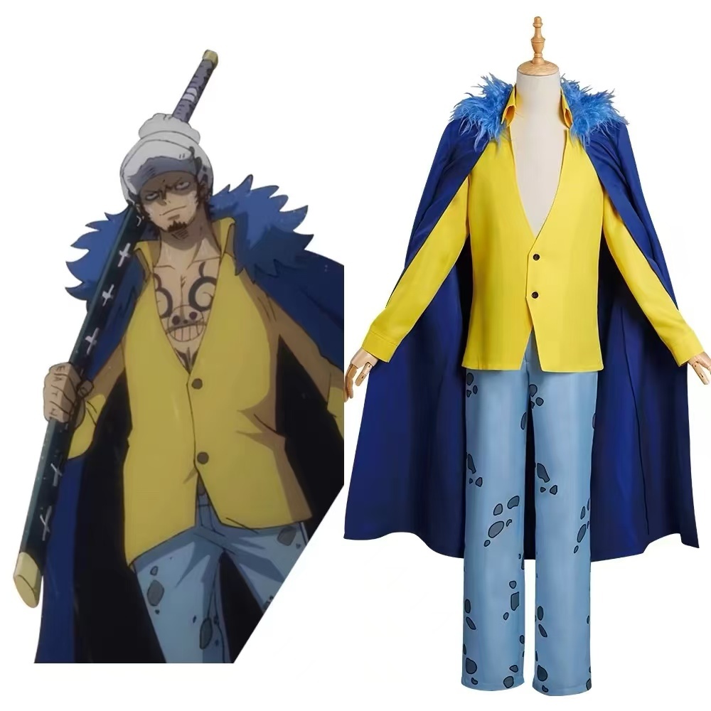 One Piece cosplay costume, One Piece Trefalgaro cosplay costume, Halloween cosplay costume