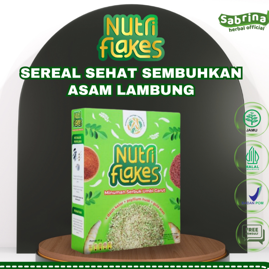 

Nutriflakes Sereal Umbi Garut Atasi Asam Lambung Gerd Maag Pontianak