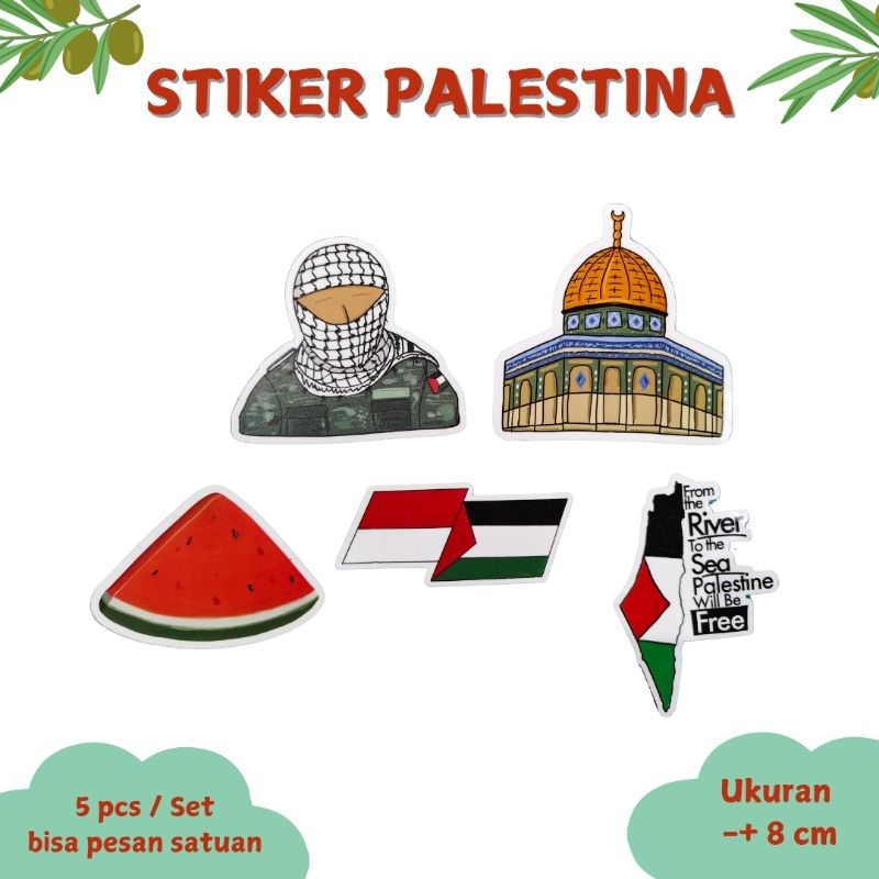 

Stiker Seri Palestina ukuran 8cm