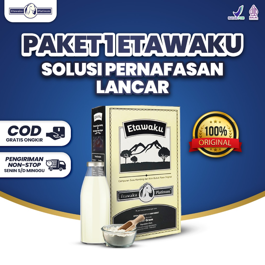 

ETAWAKU PLATINUM Susu Kambing Etawa Atasi Masalah Nyeri Sendi Pernafasan Kesehatan Kepadatan Tulang