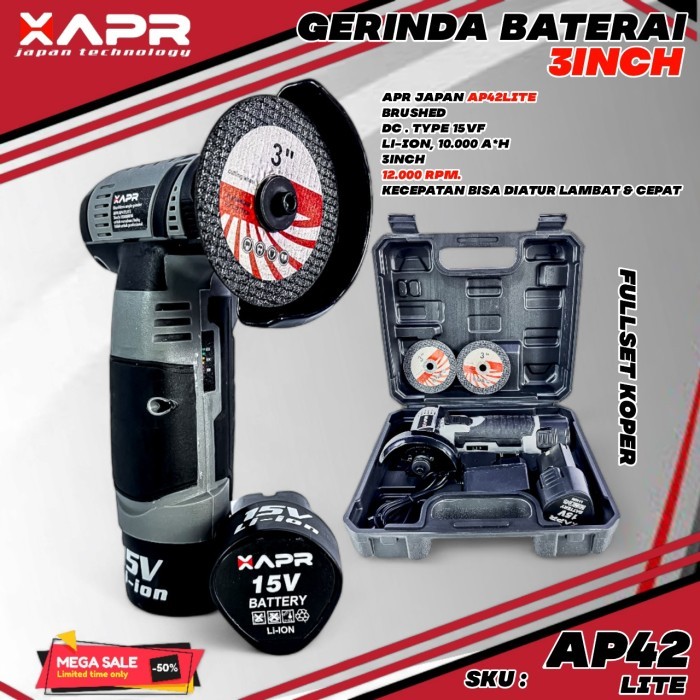 GERINDA BATERAI APR JAPAN AP42LITE