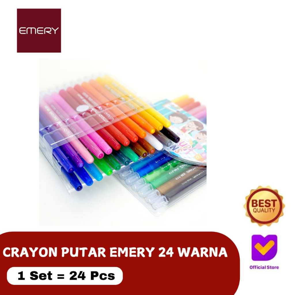 

CRAYON PUTAR EMERY 24 WARNA