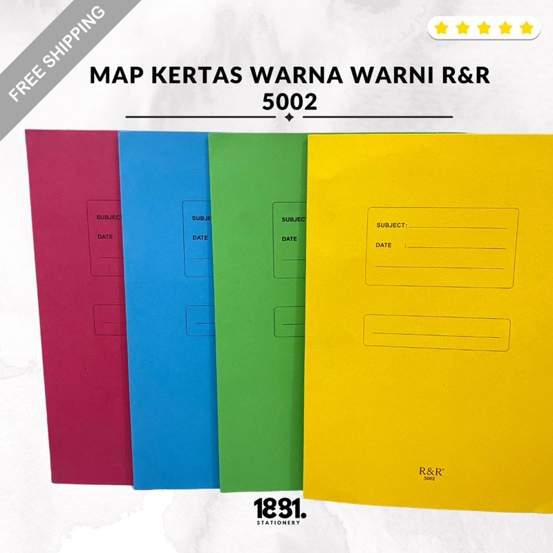 

StopMap Kertas Folio Warna Warni (12PCS)