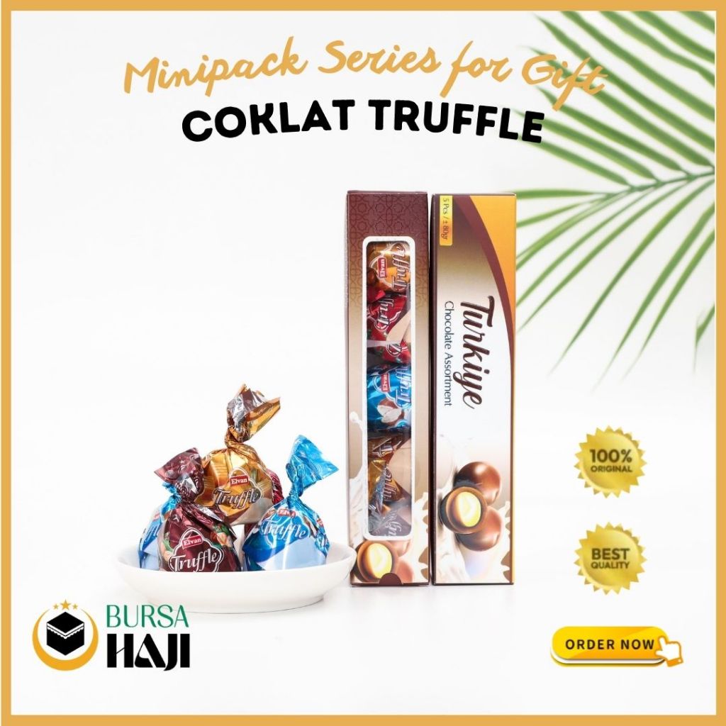 

Coklat Arab Truffle Mini Pack Mix Coklat Turki Elvan Trufle Oleh - Oleh Haji Umroh