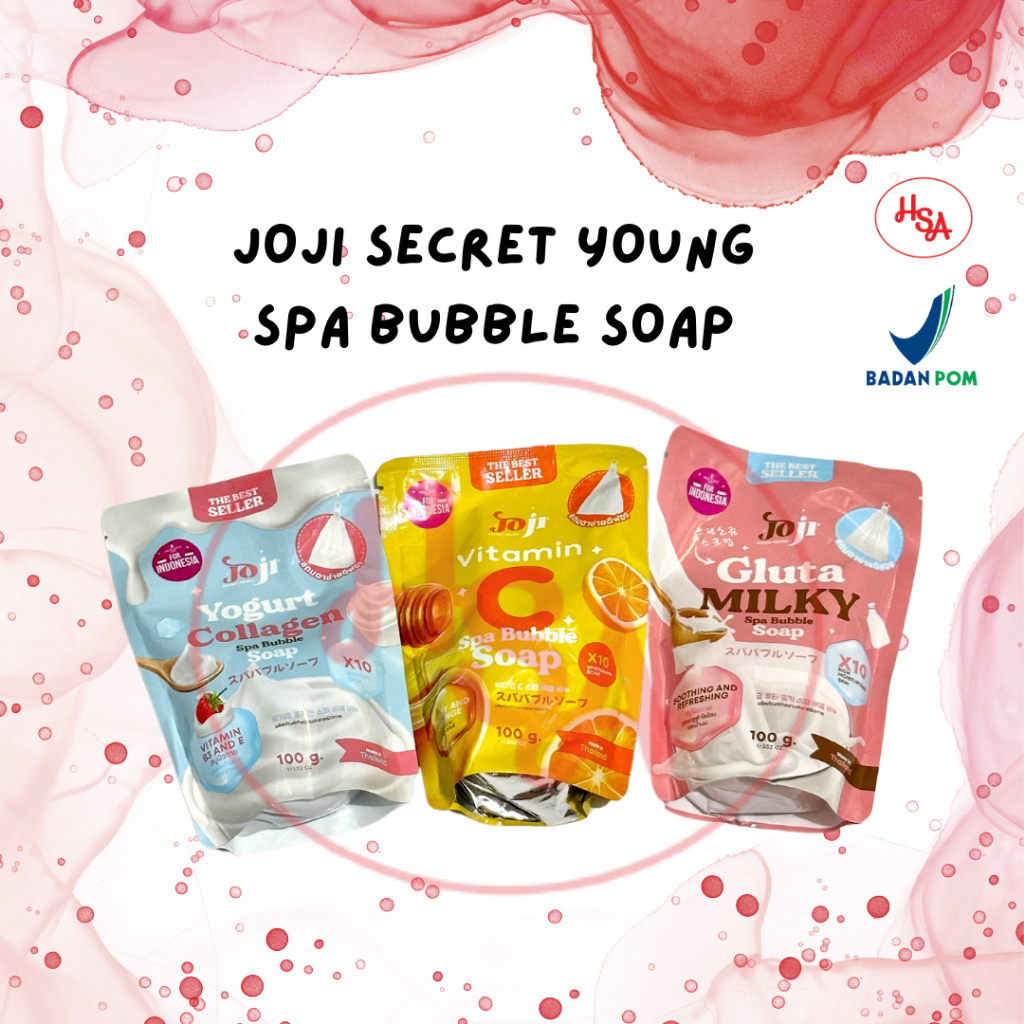 JOJI Secret Young Spa Bubble Soap / Sabun Mandi Joji / Sabun Collagen / Whitening Soap
