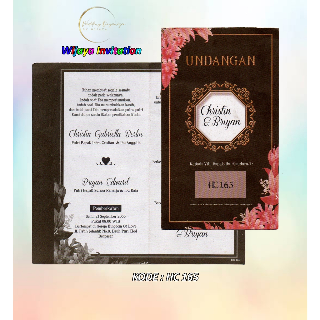 

UNDANGAN PERNIKAHAN HC-165