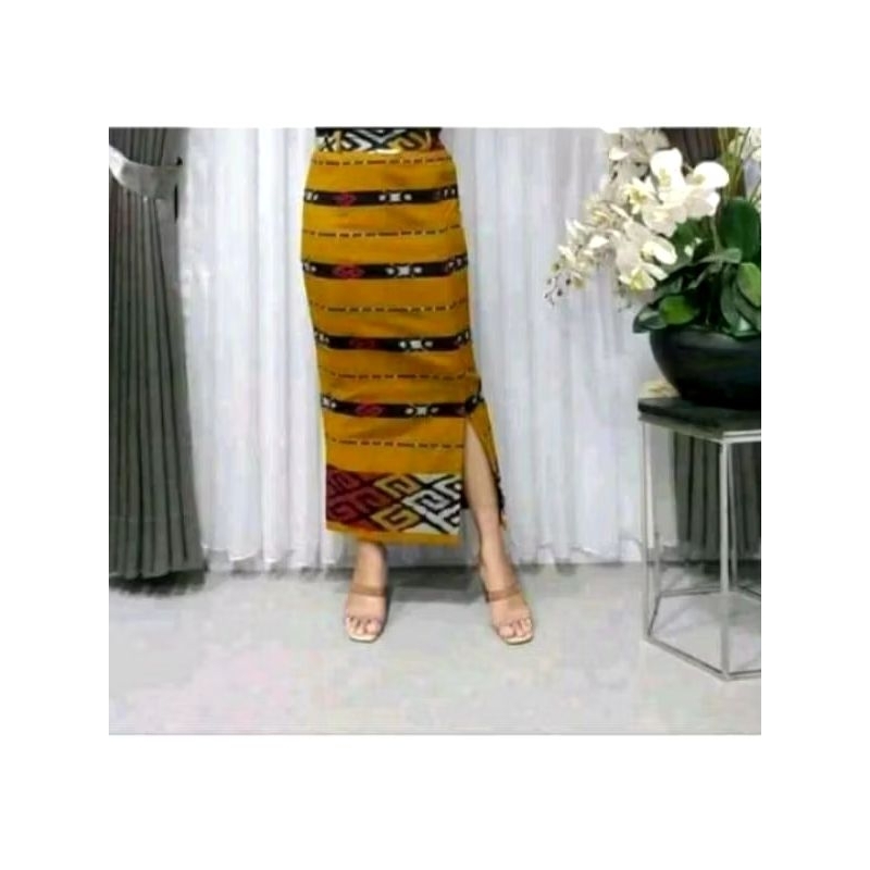 ROK TENUN IKAT SPAN,ROK TENUN IKAT MURAH,ROK TENUN IKAT PANJANG