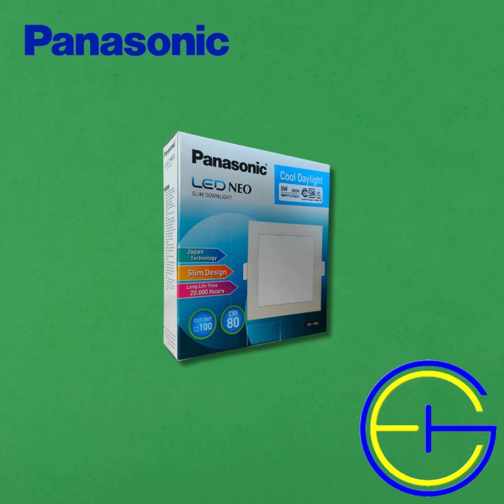 LED SLIM DOWNLIGHT PANEL KOTAK PANASONIC NEO 6 WATT / 9 WATT