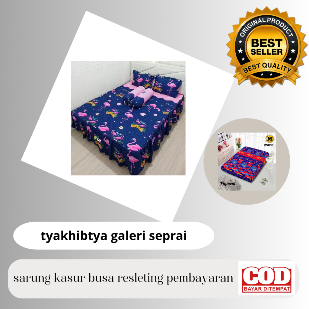 sarung kasur busa resleting karakter anak cowok cewek dan motif bunga/abstrak 160×200×15 cm