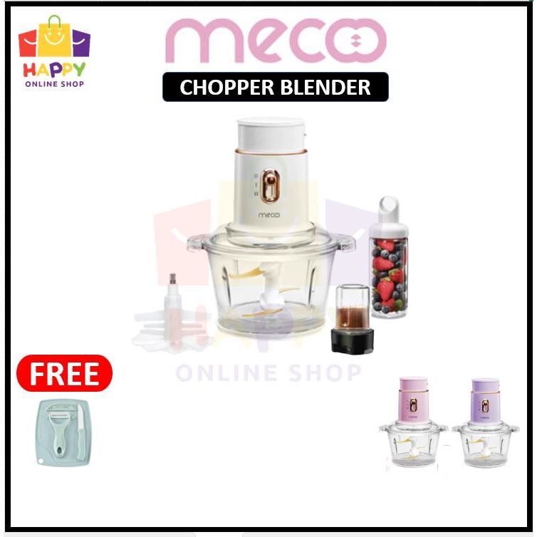 Mecoo Chopper Blender Food Processor Grinder 5 in 1 Mecco