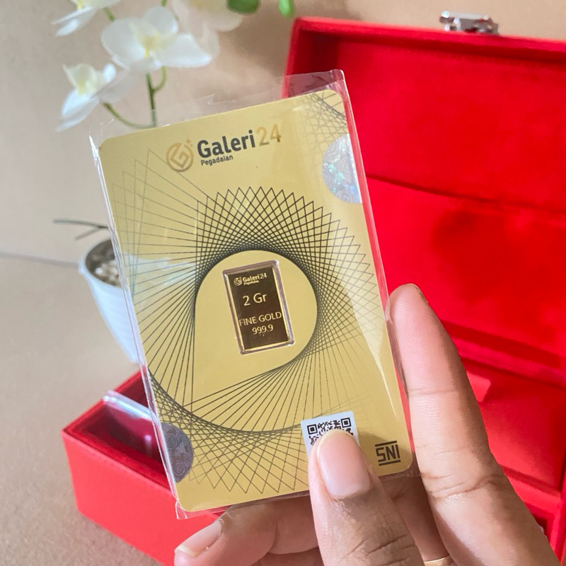 Logam Mulia Emas Batangan Galeri 24 2 gram - Emas Galeri24 2gr