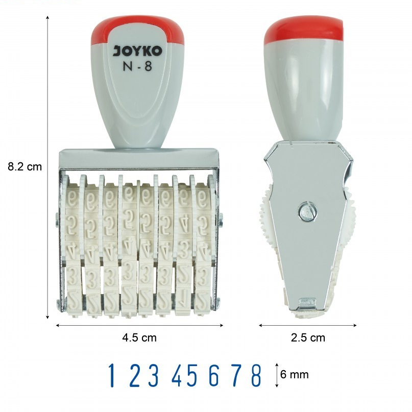 

Number Stamp / Stempel Angka / Nomor Joyko N-8 / 8 Digits