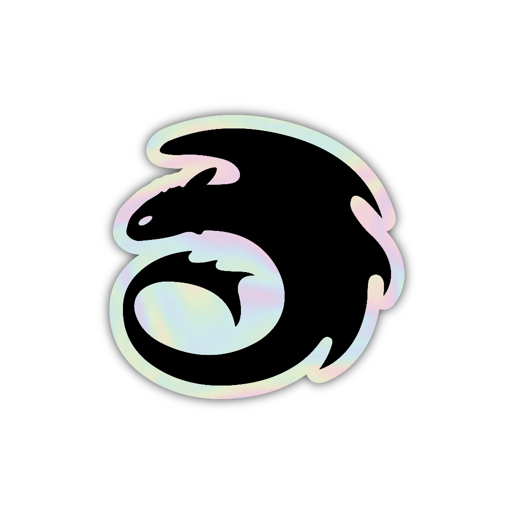 

Z284 sticker naga murungkut aesthetic, stiker hologram satuan
