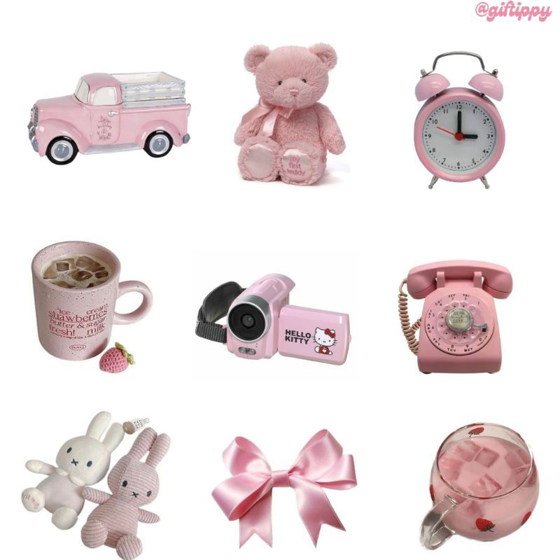 

[isi 9] stiker vinyl glossy | sticker pink merah muda coquette aesthetic | sticker buku | dekor hiasan | y2k