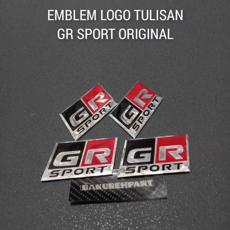 Emblem Logo Tulisan GR Sport Original