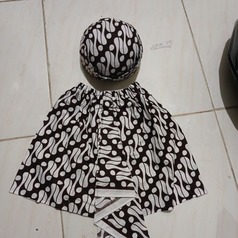 Jarik Sembong Batik Putih// Jarik Tapih Parang Putih Anak