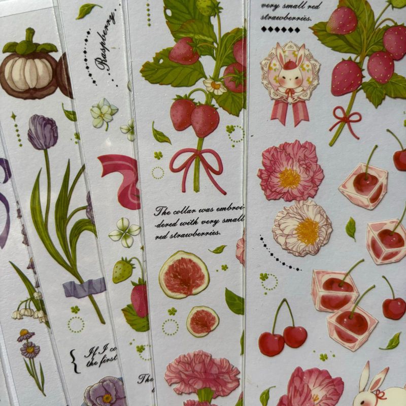 

khalishop - 1pcs sweet dessert sticker, sticker aesthetic, sticker sheet, sticker pvc, sticker vintage, sticker murah, sticker deco, sticker waterproof, sticker journal, sticker scrapbook