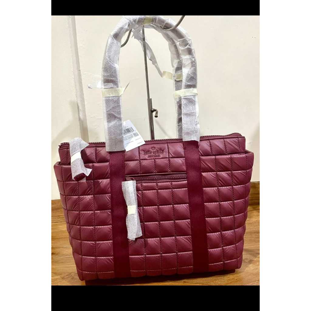 Kate spade Camden Quilted Small Tote Blackberry
