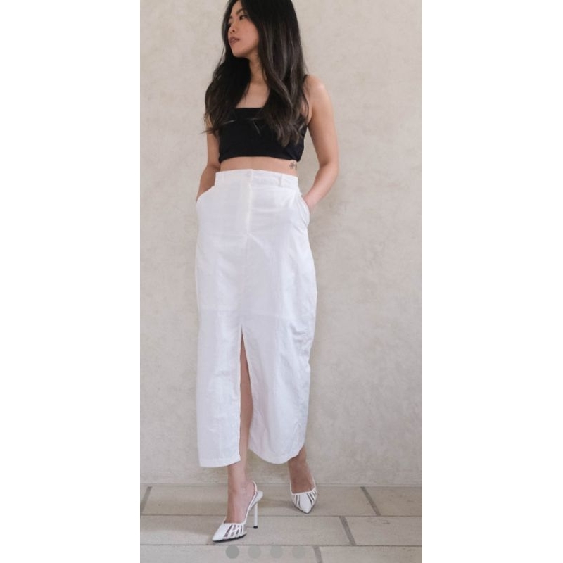 preloved eunoia white skirt
