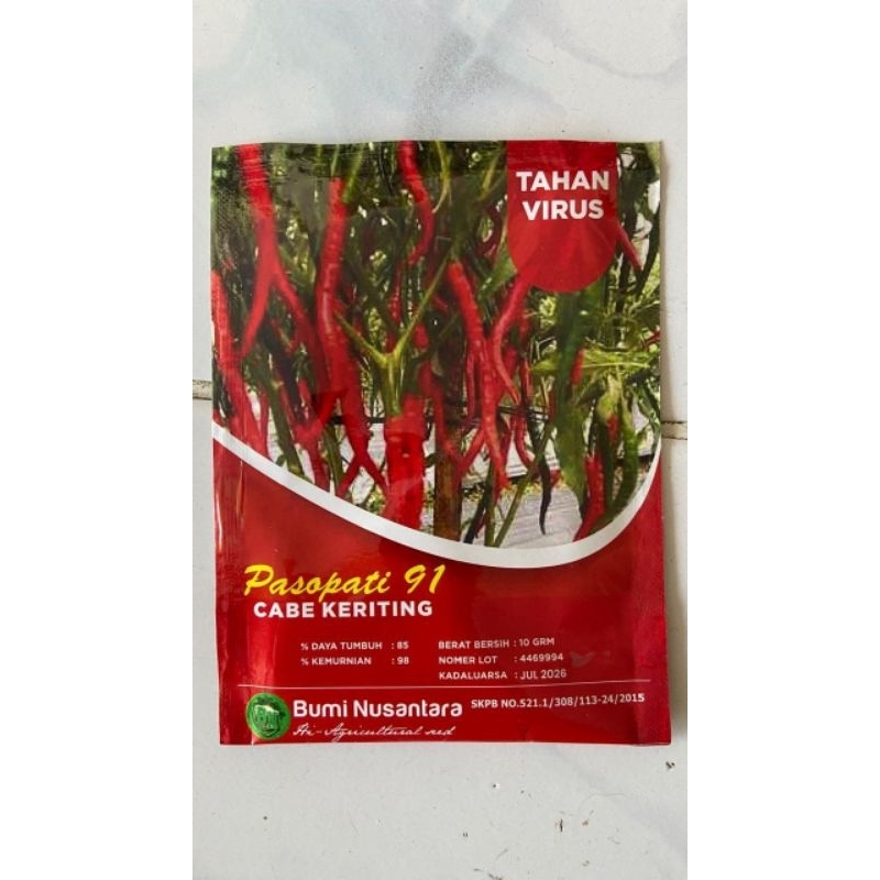 

Bumi Nusantara Pasopati 91 Cabe Keriting 10gr