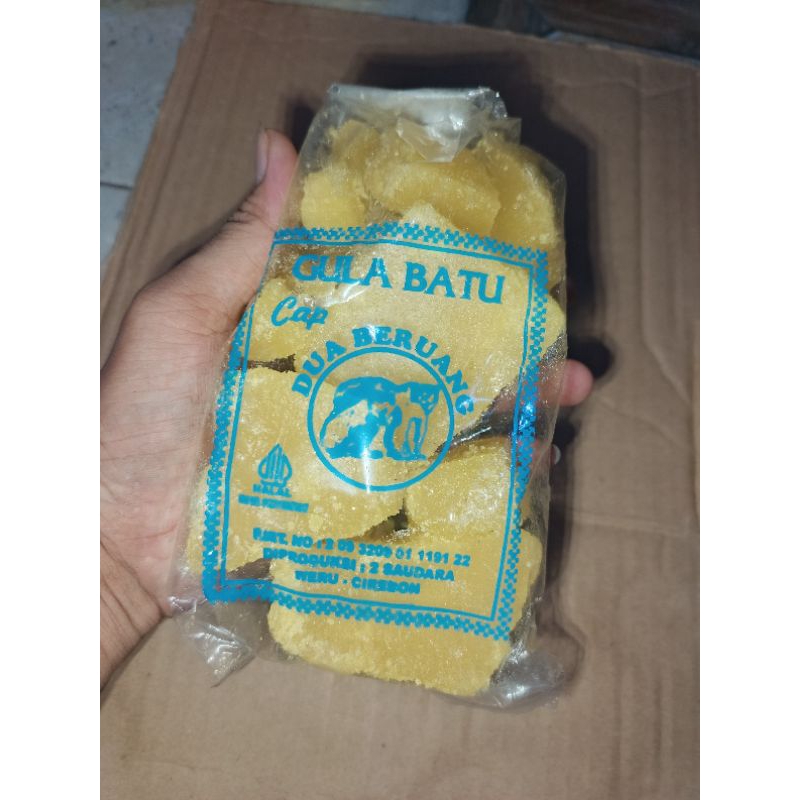 

Gula Batu Kuning Premium Asli Khas Kota Cirebon Kemasan 500 Gram