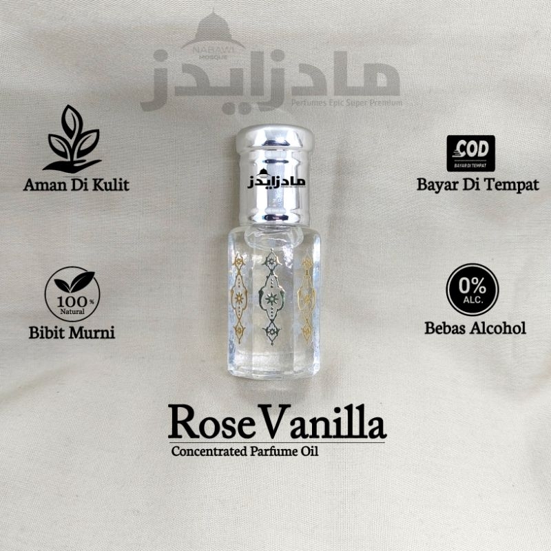 Parfume Rose Vanilla | Rose Vanilla Arab Saudi | Minyak Wangi Rose Vanilla Surrati
