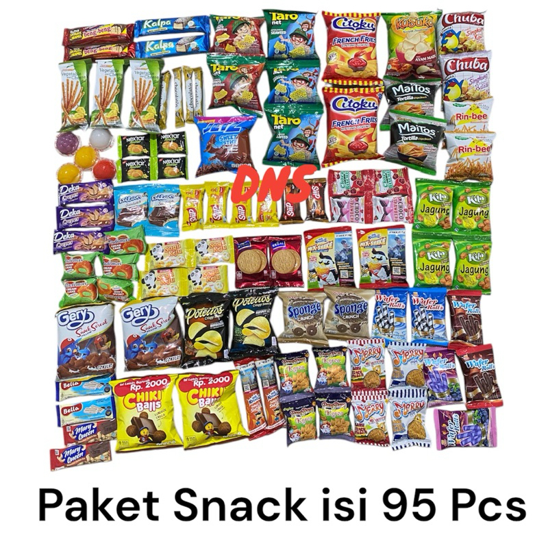 

Paket Snack Cemilan Gift isi 95 Pcs