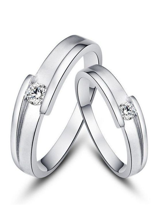 Cincin perak 925cincin tunangan perak couple