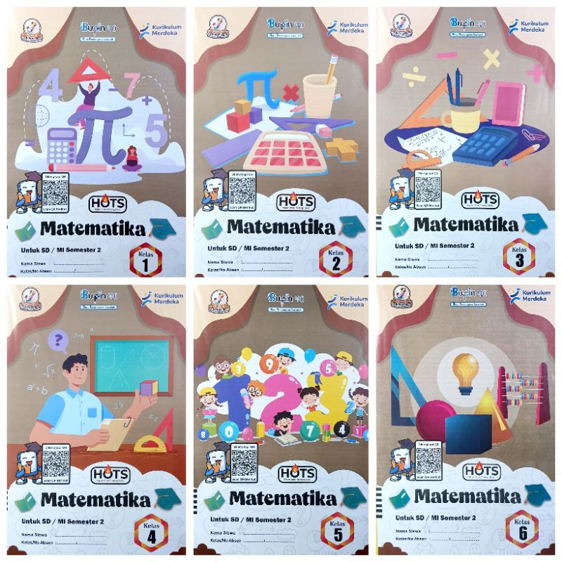 BUKU LKS BUPIN SD MI MATEMATIKA KELAS 1 2 3 4 5 6 SEMESTER 2 GENAP 2024/2025 KURIKULUM MERDEKA | PUS