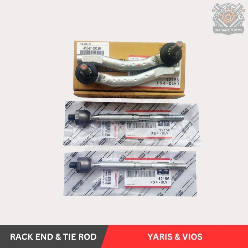 Rack End & Tie Rod Set Toyota Yaris & Vios 2006 - 2012 - 4 Pcs