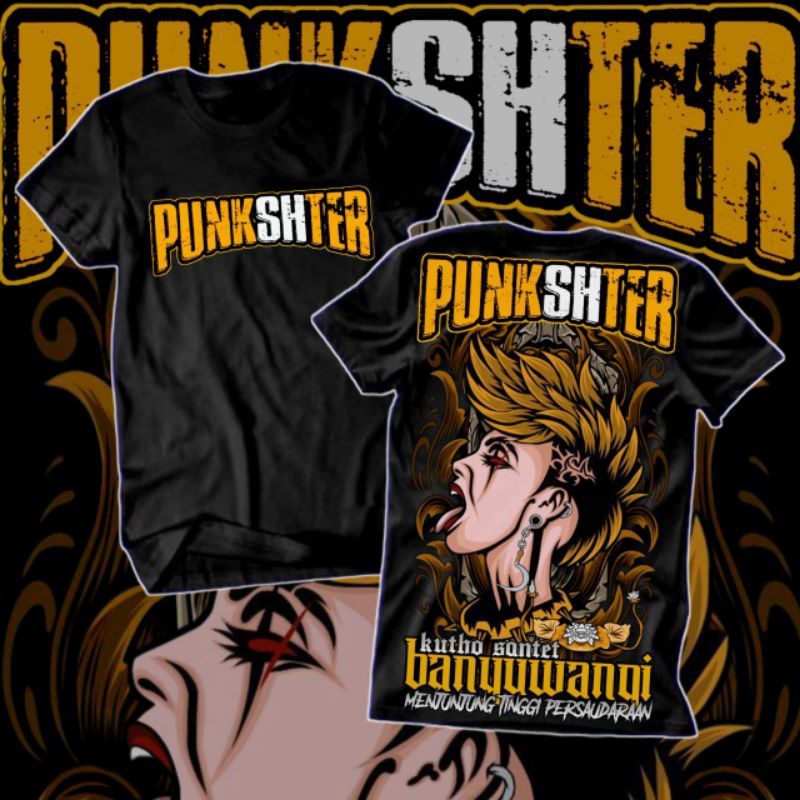 KAOS PUNKSHTER BANYUWANGI FULL PUNGGUNG